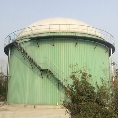 Réservoirs de stockage de double biogaz de membrane de dessus de toit